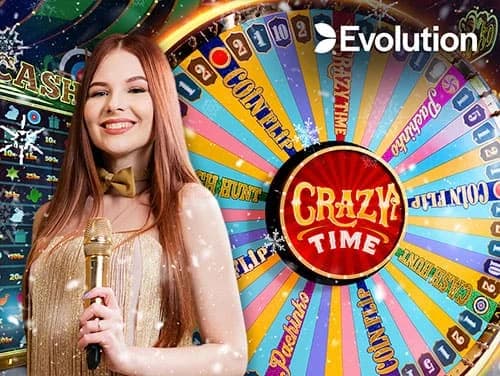 Live dealer spins and payouts in the Crazy Time casino online game